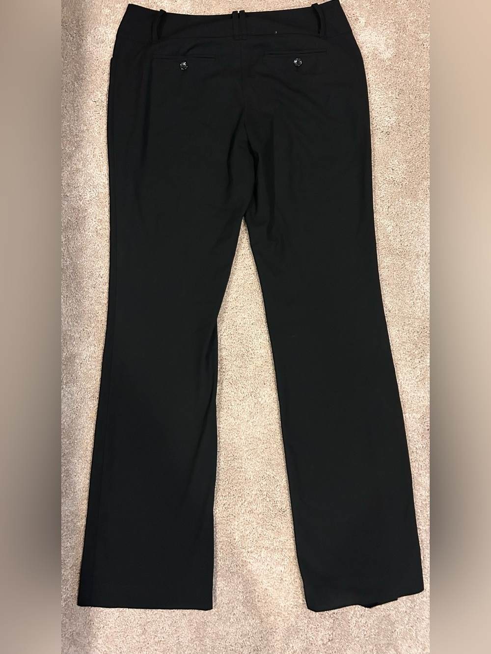 The Limited Black Straight Leg Pants with Hook Closure Sz. 8L - Picture 3 of 5